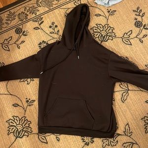 Black hoodie, oversized